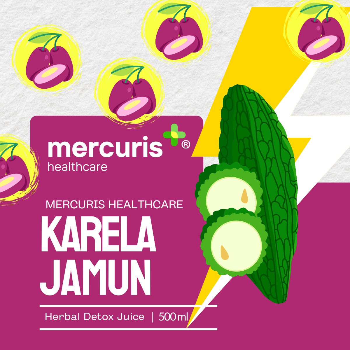 Karela Jamun Juice | Ayurvedic Sugar Support & Liver Cleanser - 500 ml