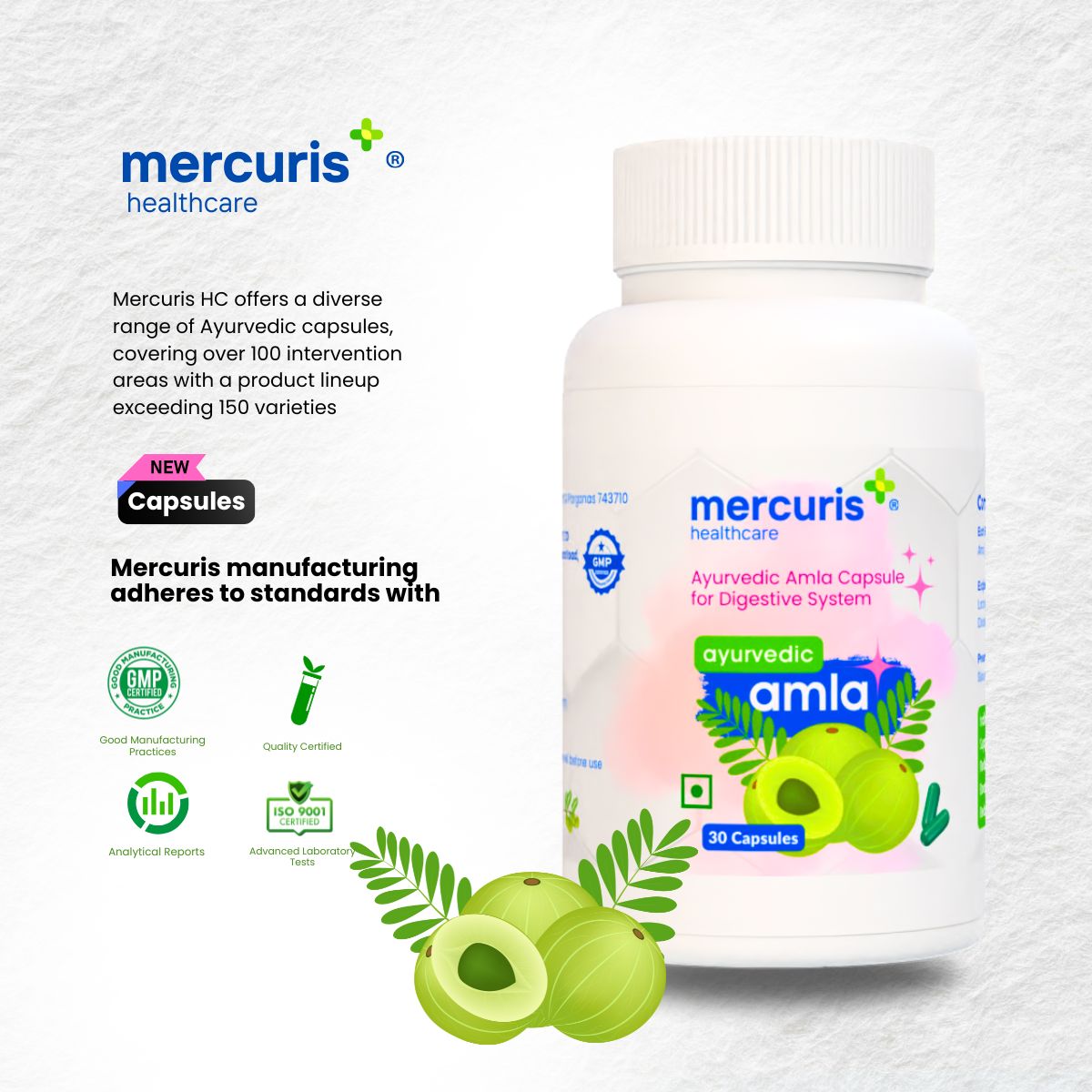 Amla Capsules – Ayurvedic Superfruit for Immunity, Digestion & Hair Health
